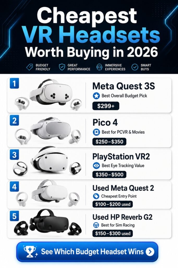 Cheapest VR headsets worth buying in 2026 Pinterest buyer guide for beginners