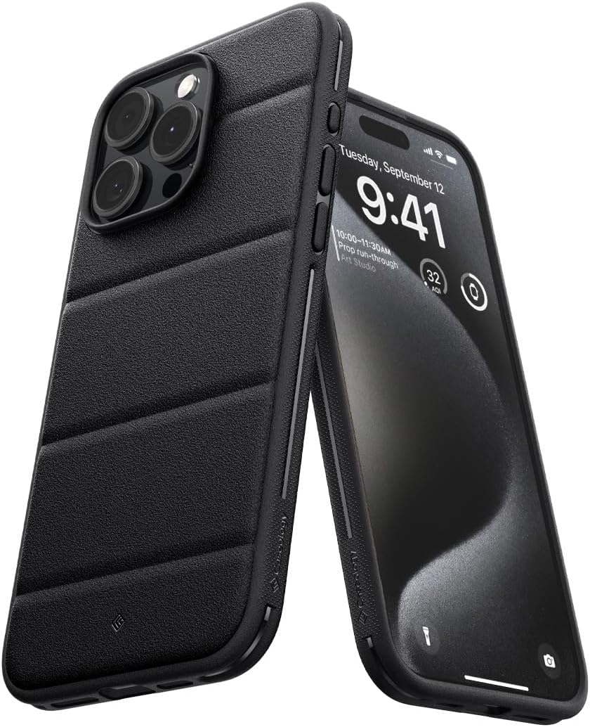 Caseology Athlex for iPhone 15 Pro Max Case 5G [Integrated Grip] Military Grade Drop Tested (2023) - Active Black