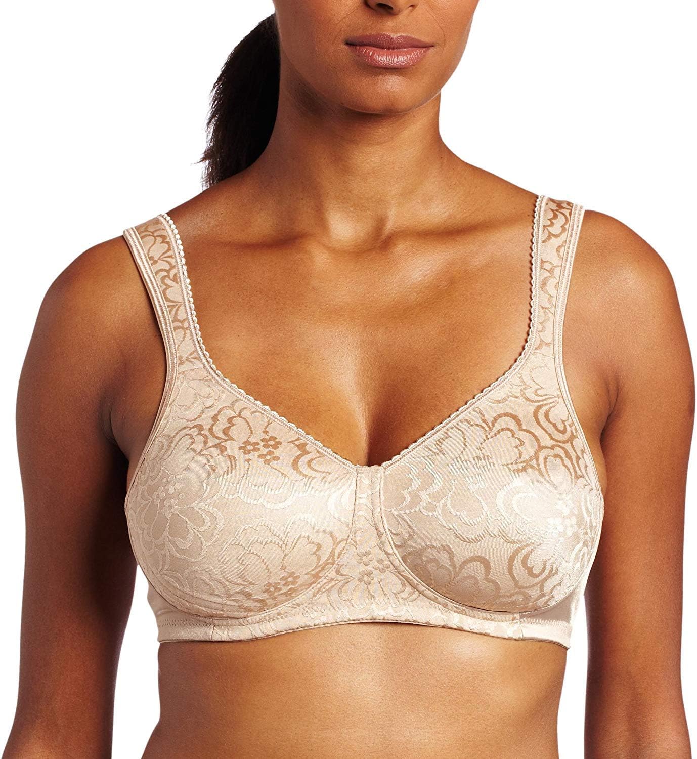 Playtex Womens 18-Hour Ultimate Lift Wireless Full-Coverage Bra with Everyday Comfort, Single Or 2-Pack