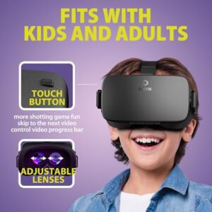 DESTEK V5 VR Headset for Phone, 110° FOV VR Goggles, Eyes Pr…