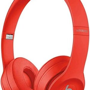 Beats Solo3 Wireless On-Ear Headphones – Citrus Red (Renewed…