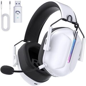 Gvyugke Wireless Gaming Headset for PS5, PS4, PC, 2.4GHz USB…