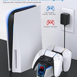PS5 Controller Charger Station with Fast Charging AC Adapter…