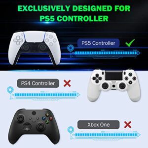 MoKo Keyboard for PS5 Controller with Green Backlight, Bluet…