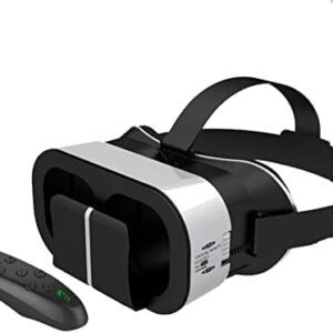 VR Headset- VR Smart Glasses Game Handle Set & Wireless Blue…
