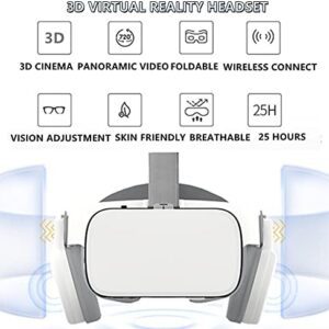 3D Virtual Reality VR Headset with Wireless Remote Control, …