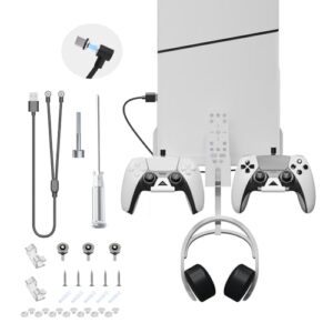 JDDWIN Wall Mount Kit Compatible with PlayStation 5 Slim Con…