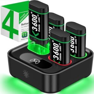 DINOSTRIKE Xbox Rechargeable Battery Pack with Charger Stati…