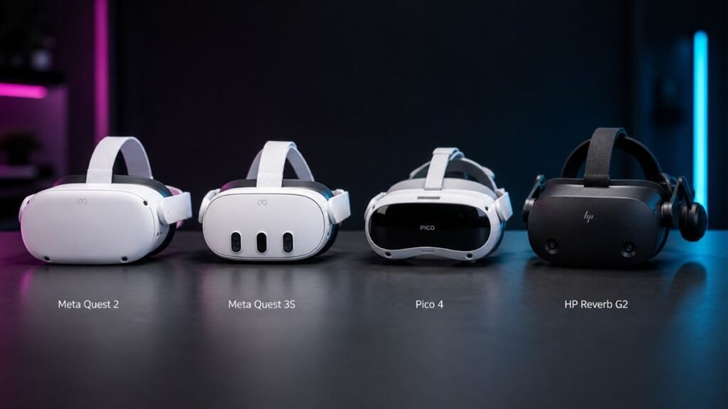 Best budget VR headsets under $300 comparison image for 2026