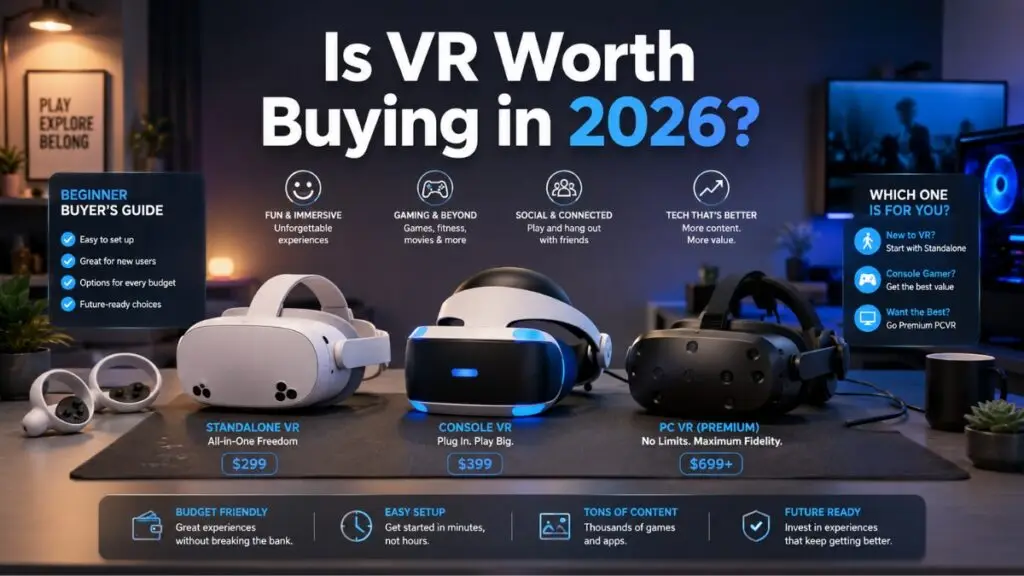 Is VR worth buying in 2026 beginner VR headset comparison