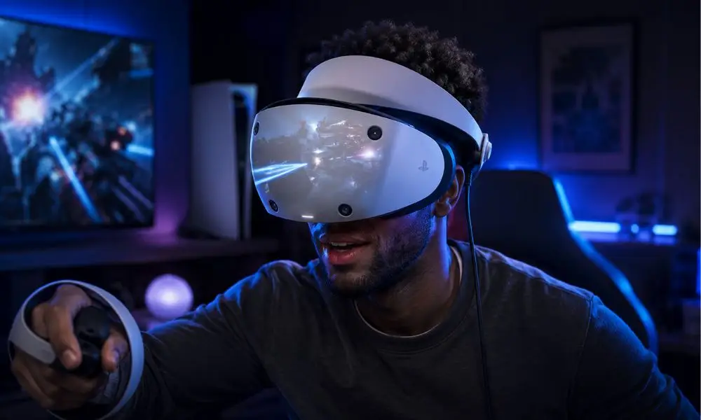 PlayStation VR2 OLED gaming headset for immersive PS5 gaming
