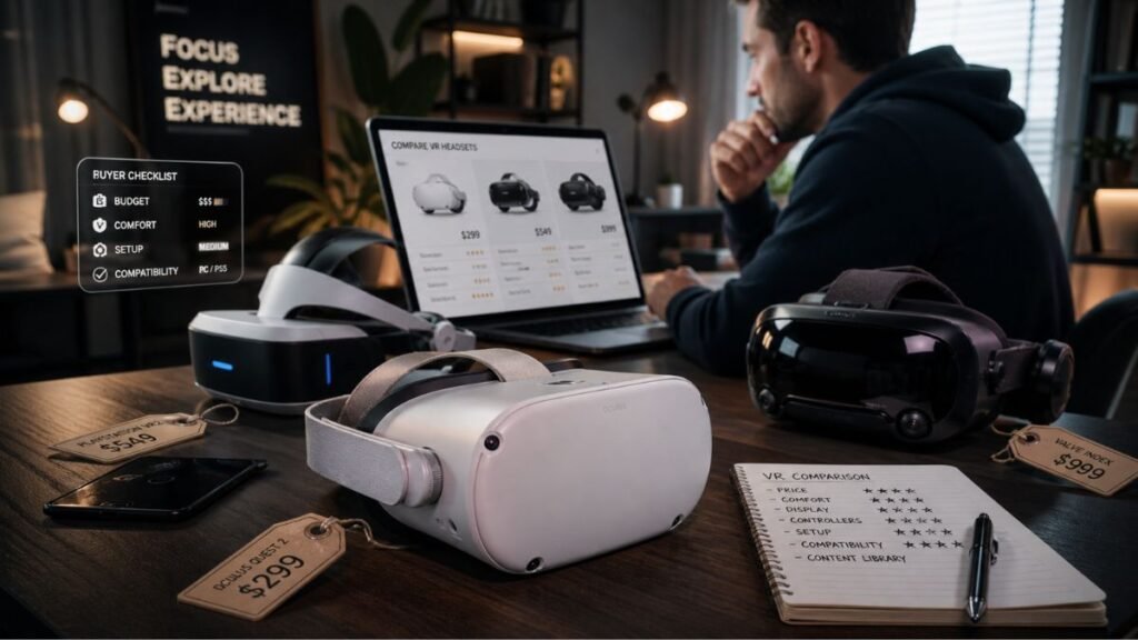 Beginner avoiding costly VR buying mistakes in 2026