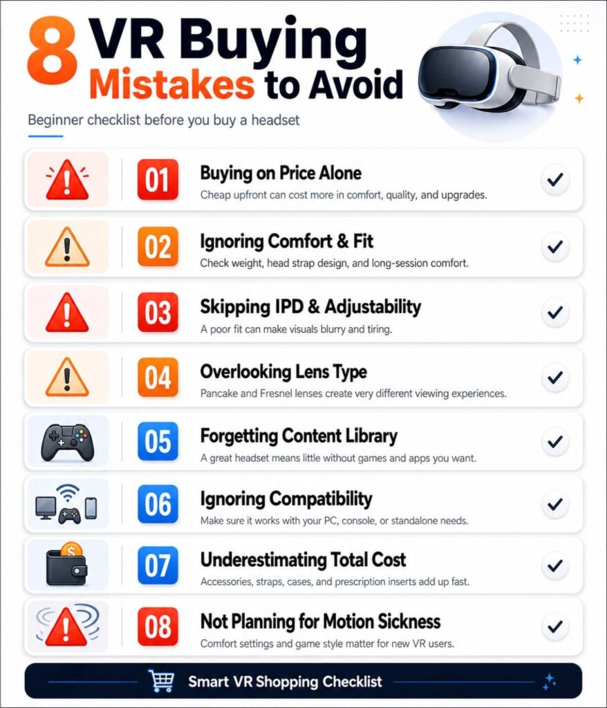 8 VR buying mistakes checklist for beginners